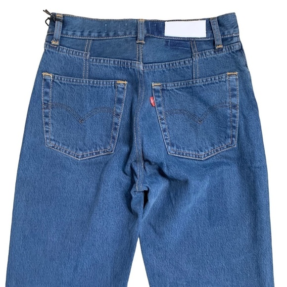 RE/DONE Levi’s Button Fly Tinted Steel Blue 90’s Jeans New With Tags - Picture 8 of 16